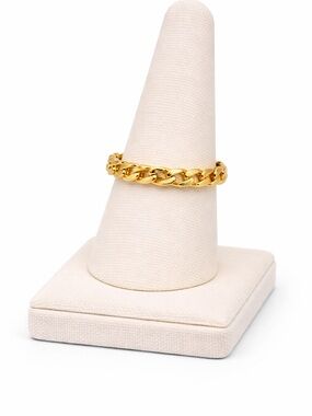 Gold chain ring